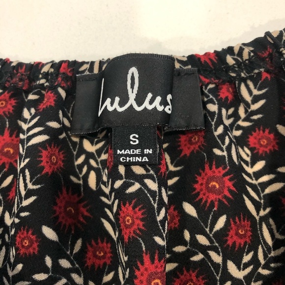 Lulu’s Abigayle Floral Print Off-the-Shoulder Midi Dress Size Small - Picture 14 of 16